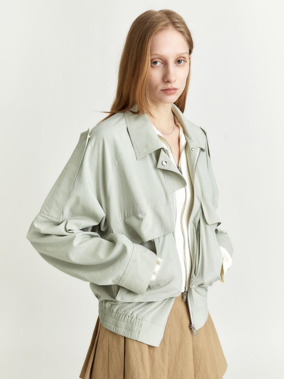 EXHIBITION Crispy Windbreaker Jumper_Mint