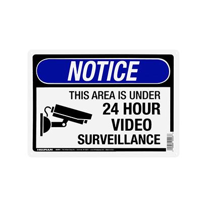 Aluminum 24 HOURS video sign
