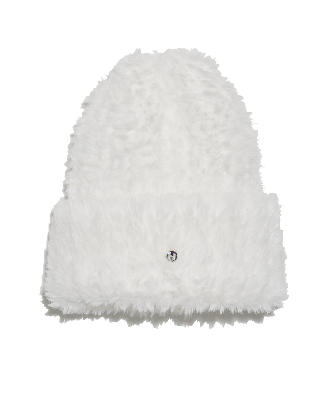 [11/10 예약배송]FUR BADGE POINT BUCKET HAT_IVORY