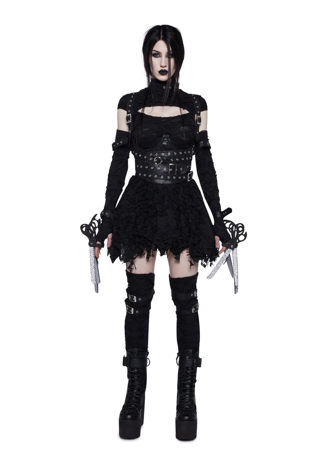 Scissor Problems Costume Set - BLACK / XX-SMALL