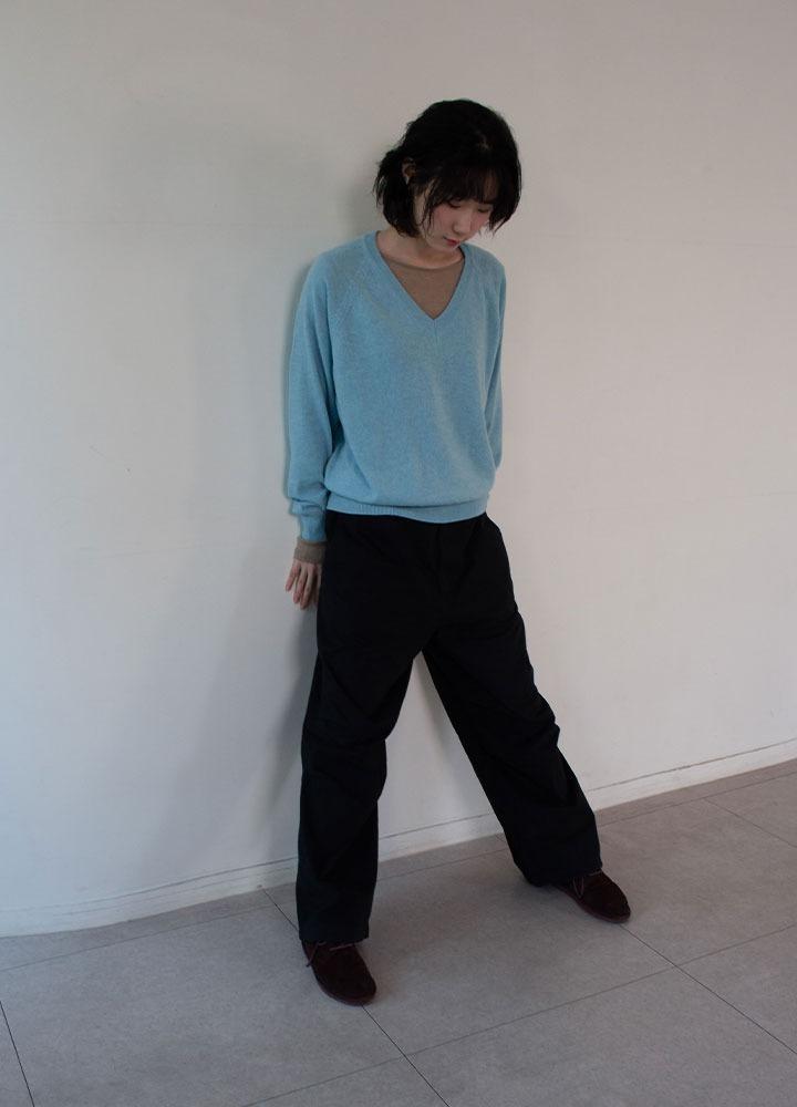 V-neck Color, Knit