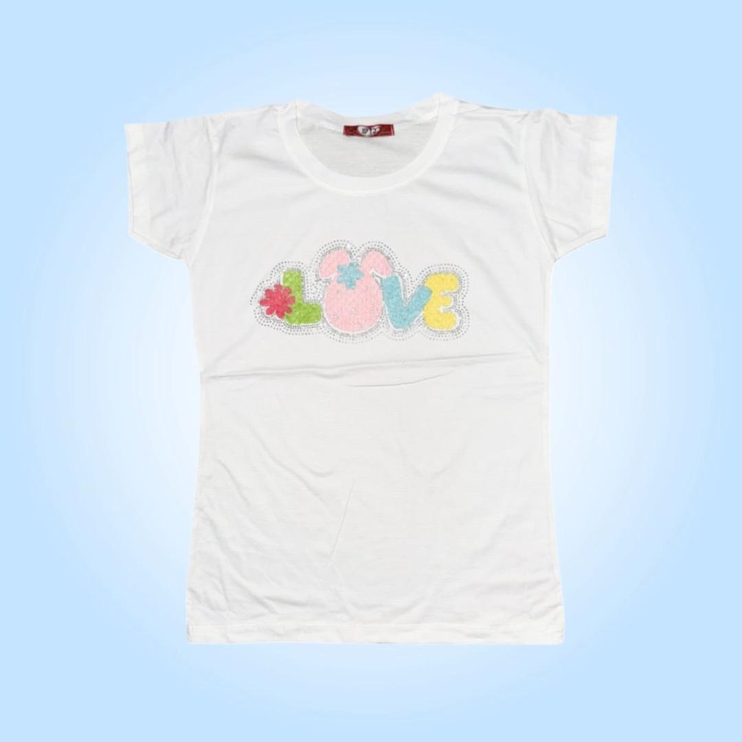 LOVE ラメTシャツ