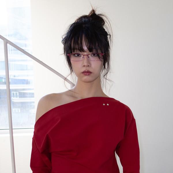 [5차] ONE-SHOULDER ELASTIC T (RED)