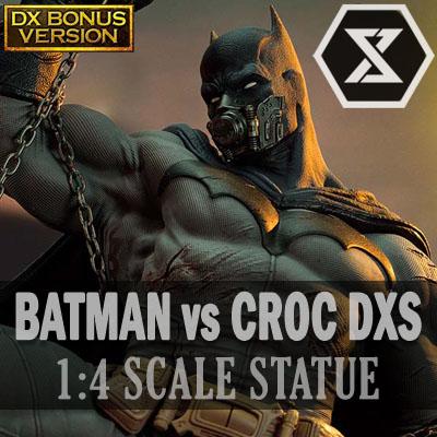 P1_DC코믹스 배트맨 vs 킬러 크록 디럭스 보너스 버전 1:4 스테츄_UPMDC-07DXS