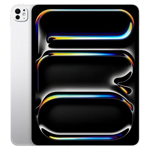 Apple 정품 2024 아이패드 프로 11 M4칩 스탠다드 글래스, 실버, 256GB, Wi-Fi+Cell...