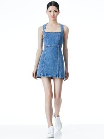 RAMSEY SQUARE NECK MINI DRESS