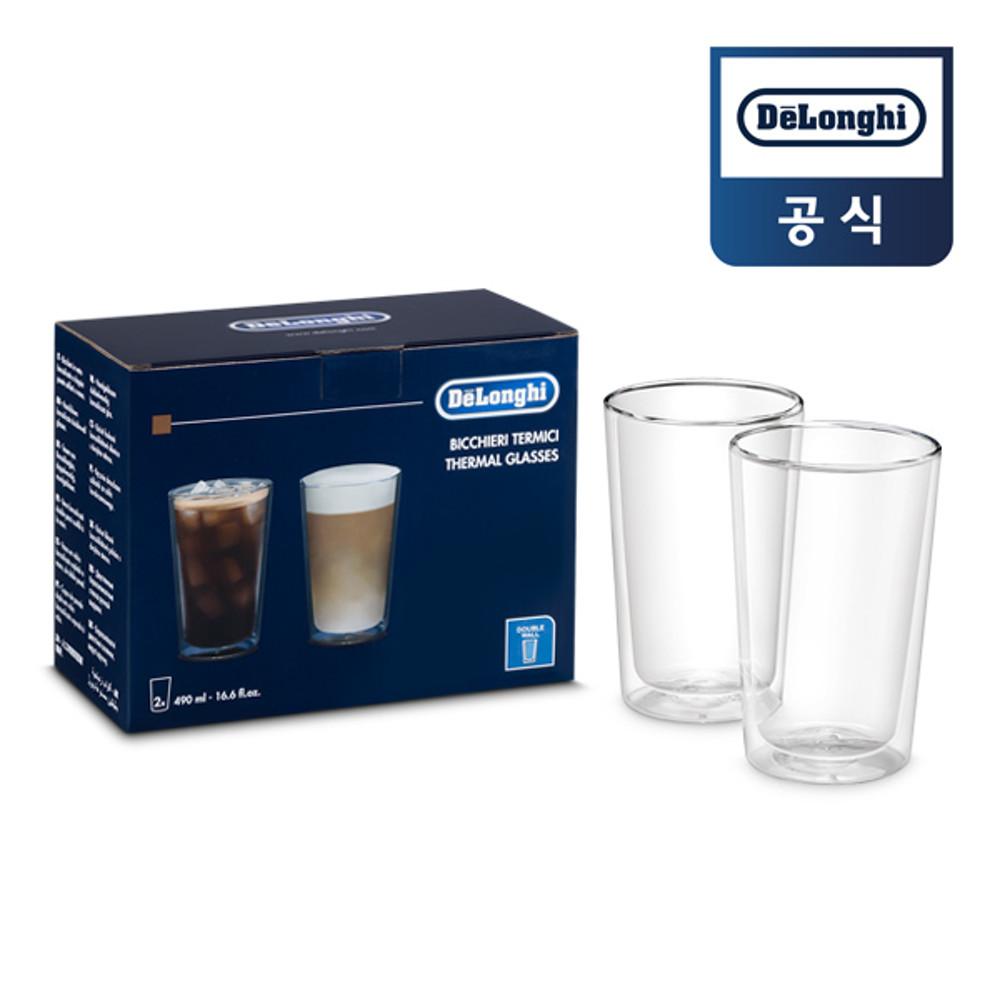 [3%쿠폰] 드롱기 써멀 더블월 글라스 490 (490ml x 2ea) DLSC319 : 드롱기 공식스토어