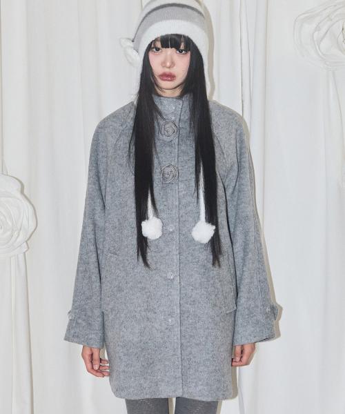 플레르 하프 코트 그레이