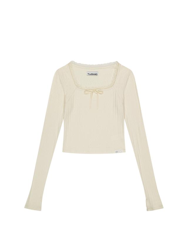 POINTELLE LONG SLEEVES [IVORY]