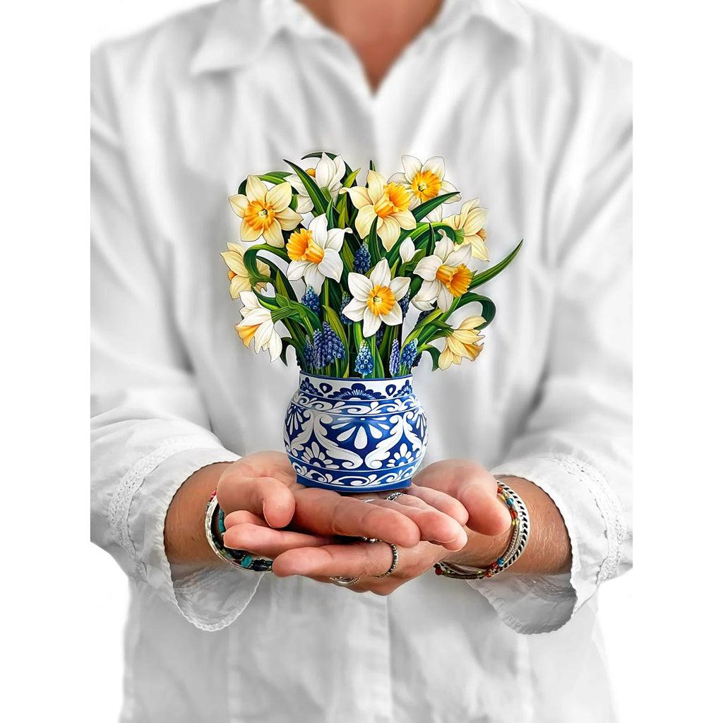 Mini English Daffodil Pop-up Notecard