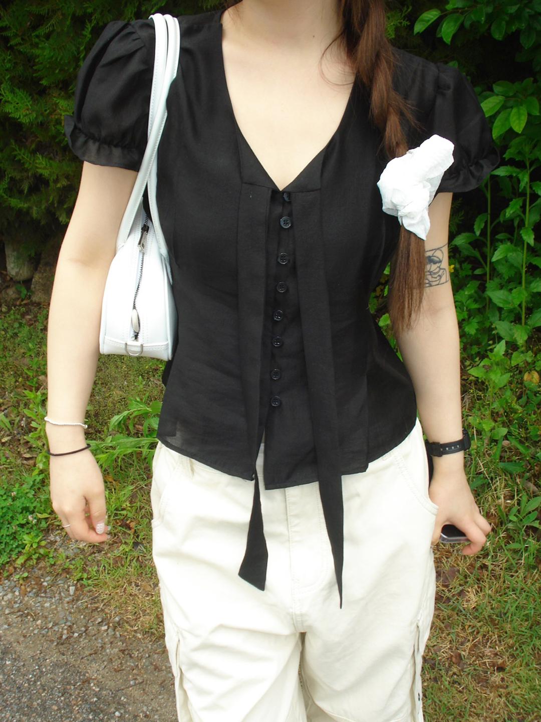 dear puff blouse