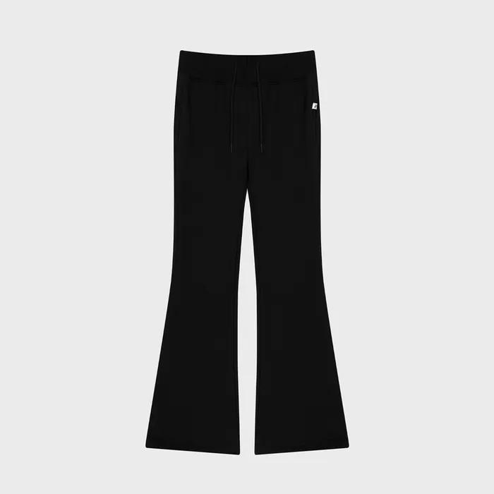 ESSENTIAL FLARE SWEAT PANTS-BLACK