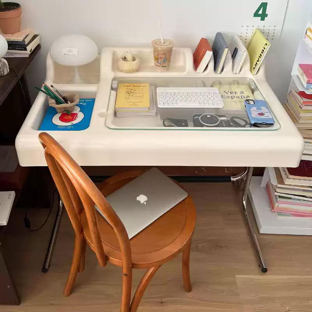 지미하우스 모던 미드센츄리 바우하우스 수납 책상 인테리어 테이블