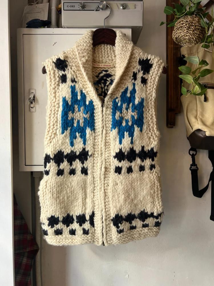 [S]JPN 빈티지 데드스탁 코위찬 니트 베스트