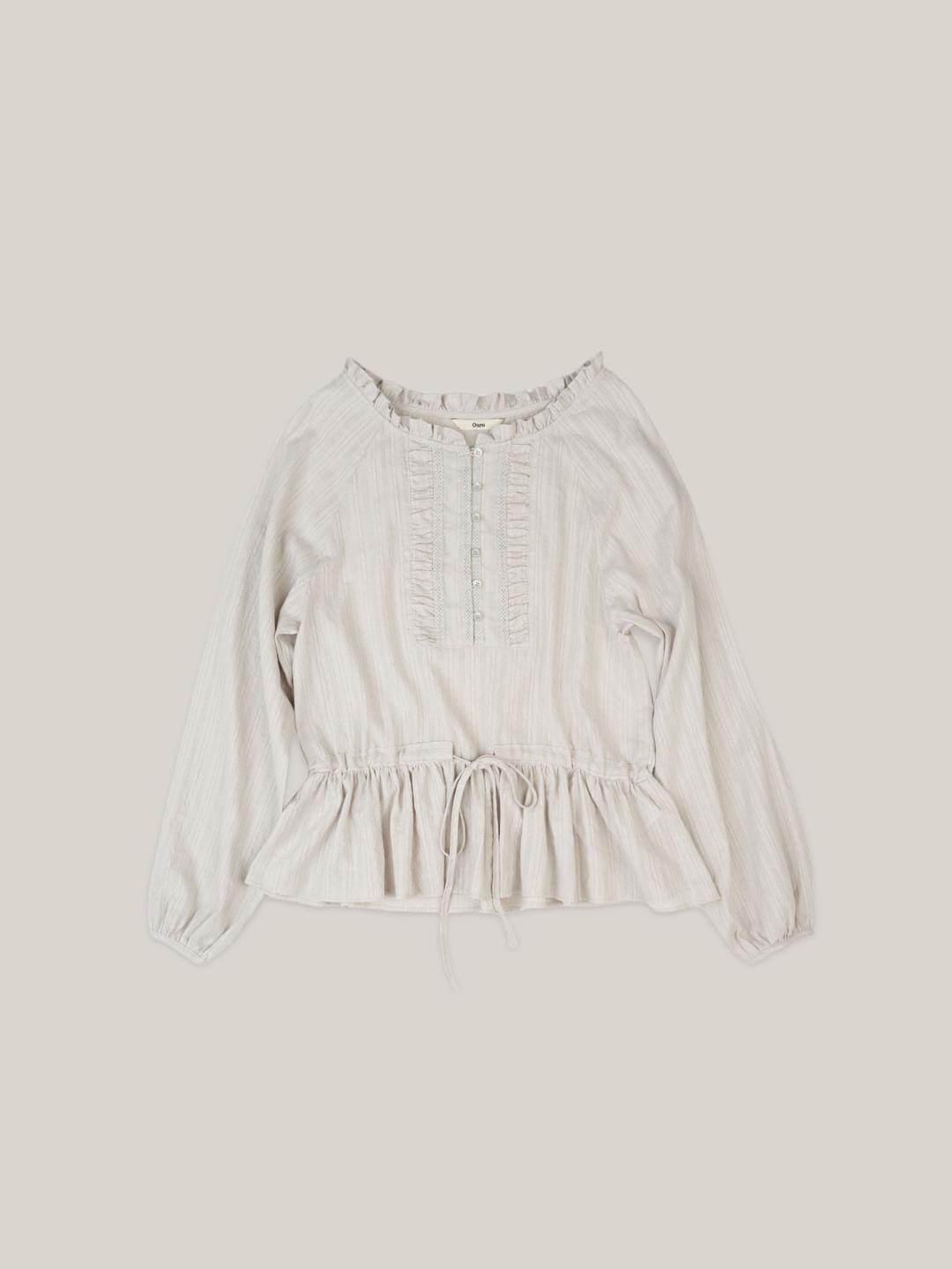 PRAIRIE LACE BLOUSE  [ PALE BLUE ]