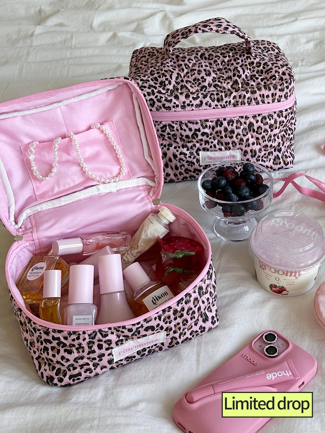 pink leopard bag pouch (2size) 1차