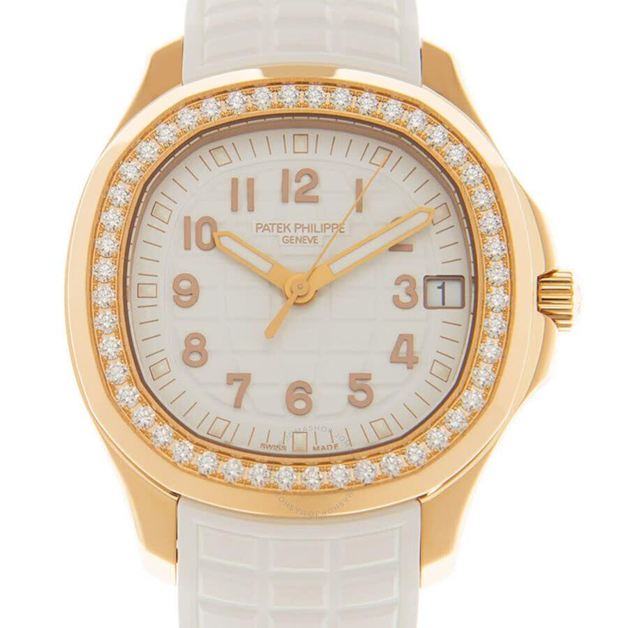 오토매틱 다이아몬드 화이트 다이얼 여성 시계 Aquanaut Luce Automatic Diamond White Dial Ladies Watch 5268-200R PK-5268-200R
