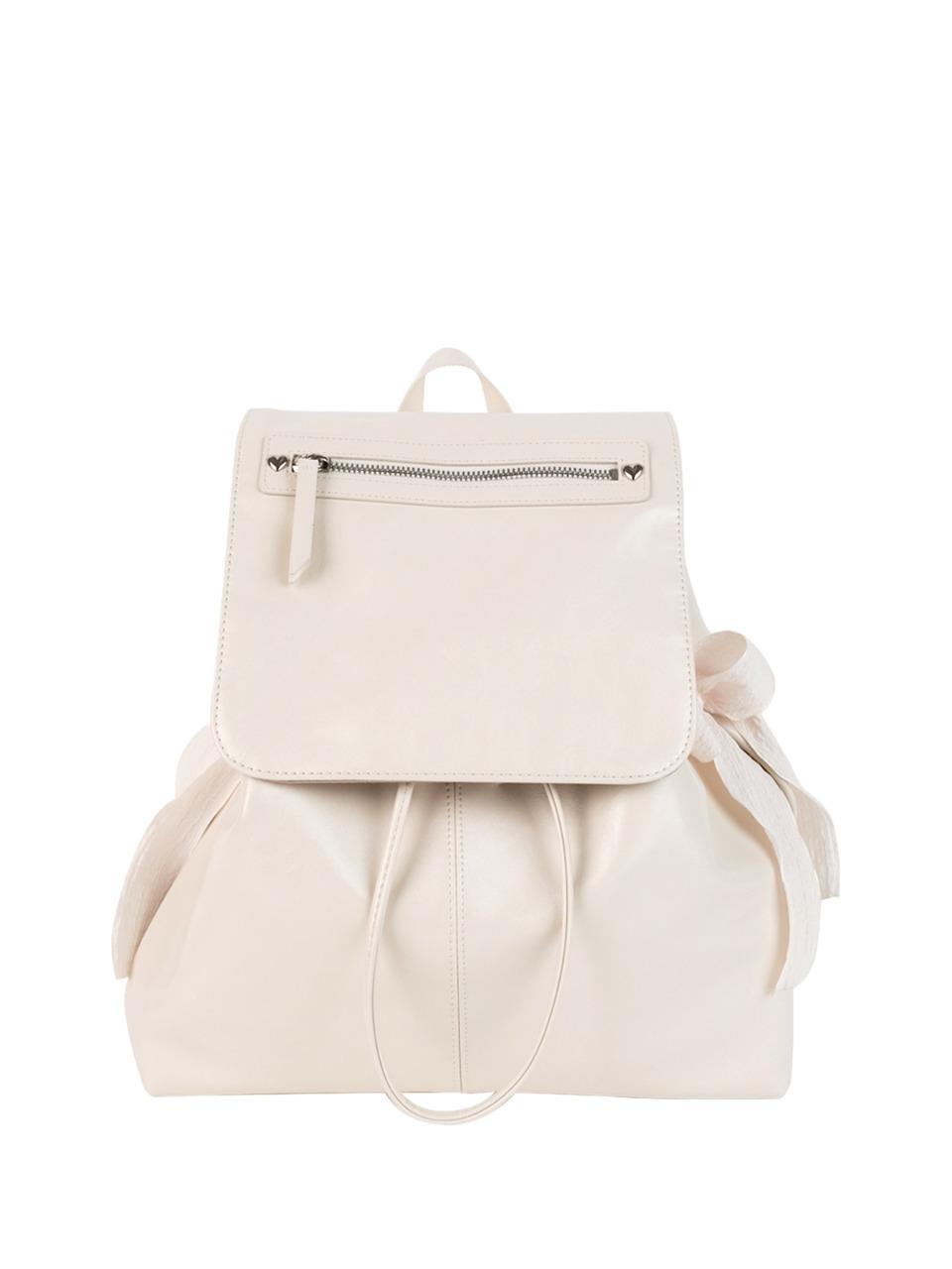 [2/1 순차배송 시작] Classic bow backpack_cream