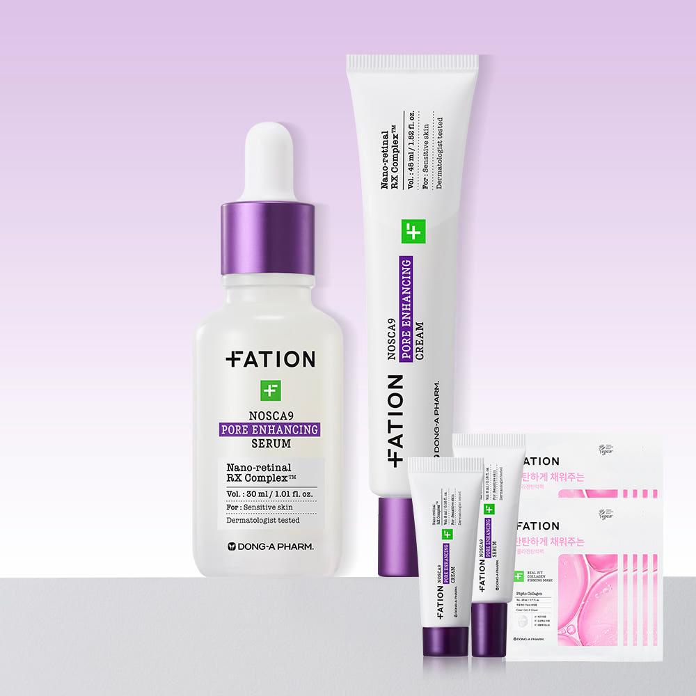 [모공2종키트+마스크팩10매 증정]파티온 노스카나인 트러블 모공탄력 세럼 & 크림 세트