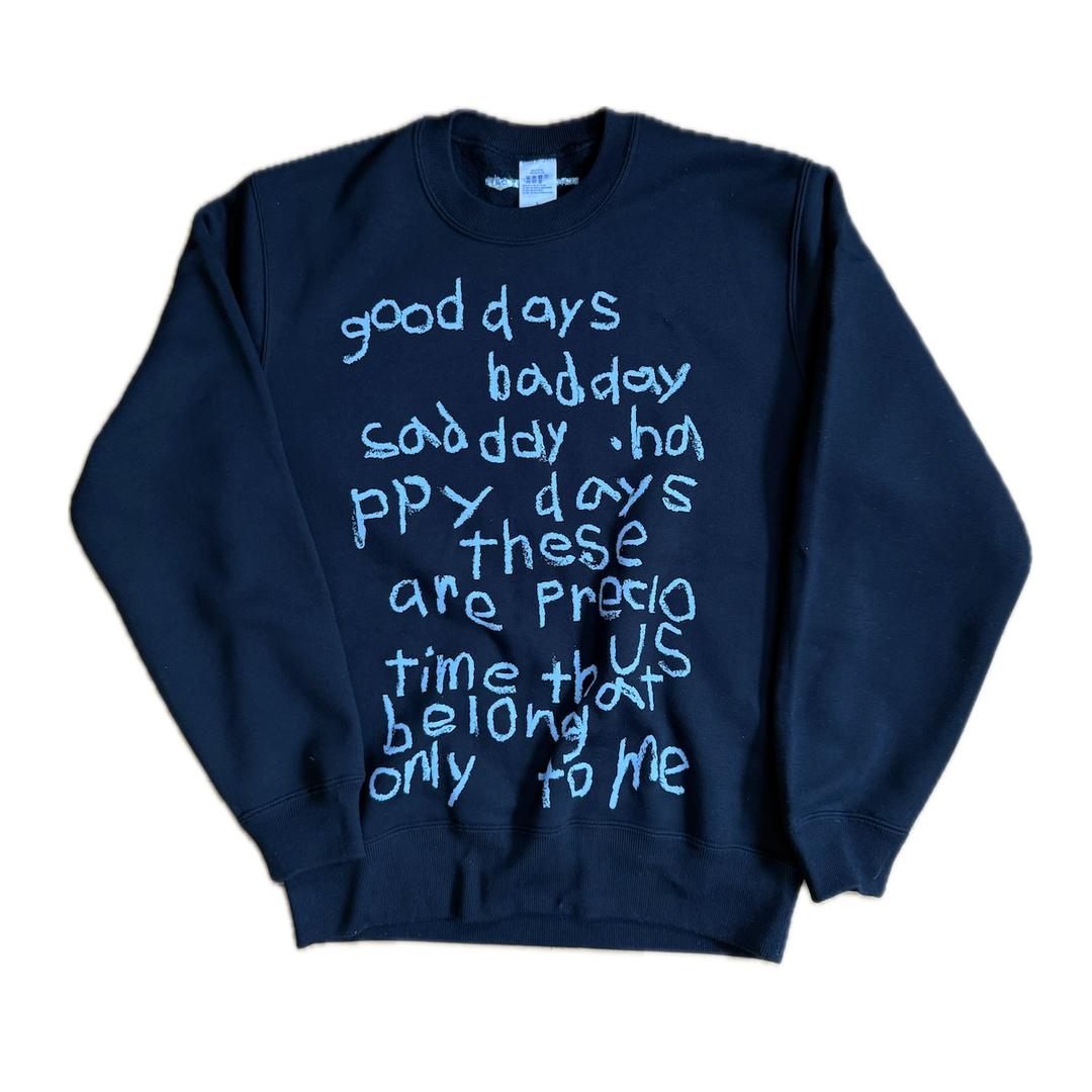 ECHOES OF MY DAYS SWEAT : NAVY | CONVENIENCE YOUNG powered by BASE