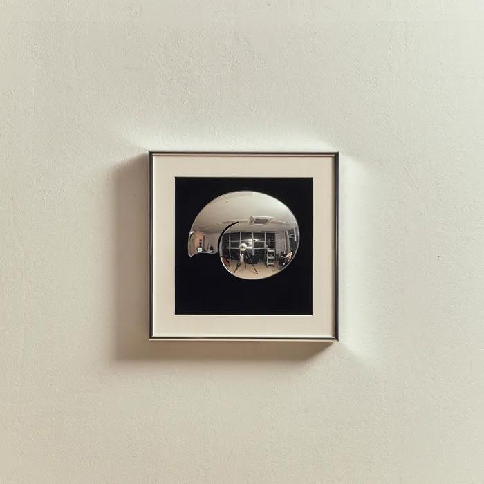 bird mirror SQUARE (silver)