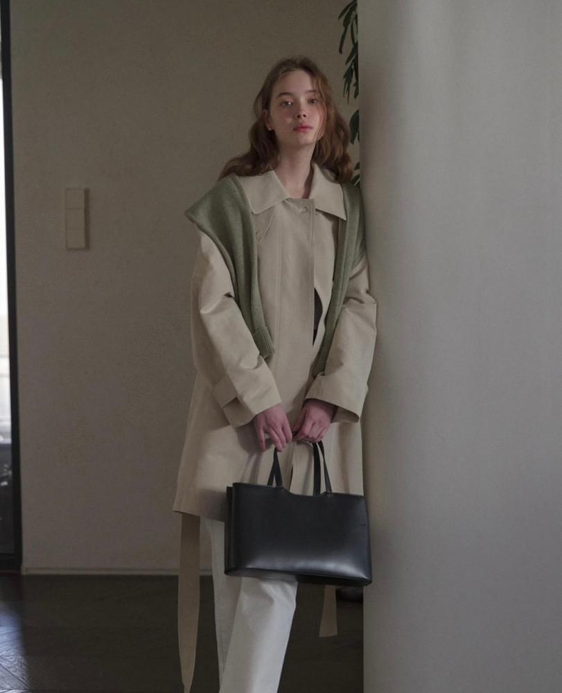 앤유브라운 히든 하프 트렌치코트 (2color) : 라이프.슈