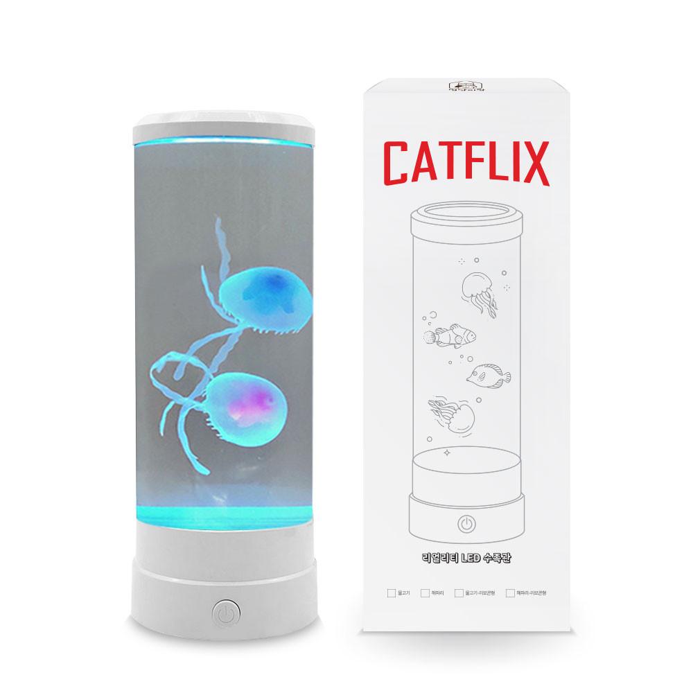 멍냥이랑 캣플릭스 CATFLIX 해파리 고양이 어항 수족관