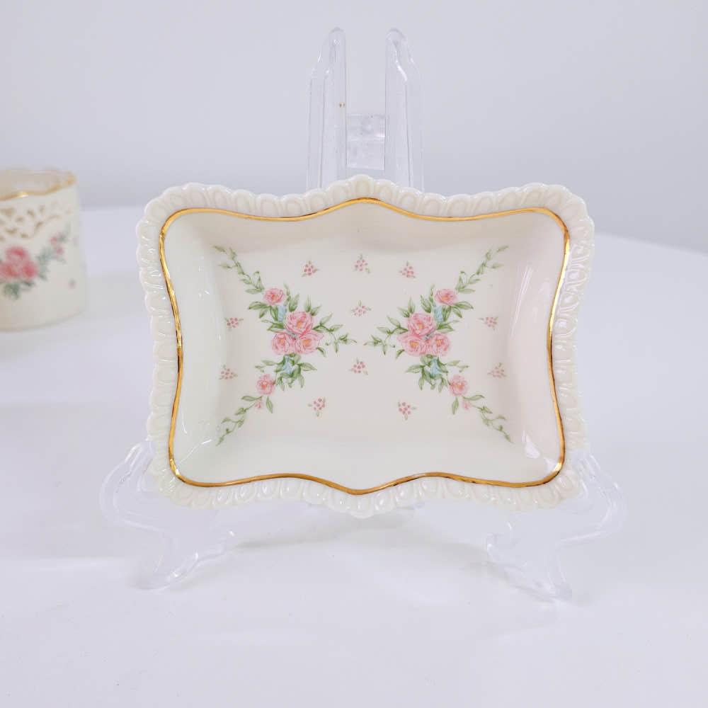 레녹스 쁘띠 로즈 미니 접시 빈티지 트링켓디쉬 예쁜소품