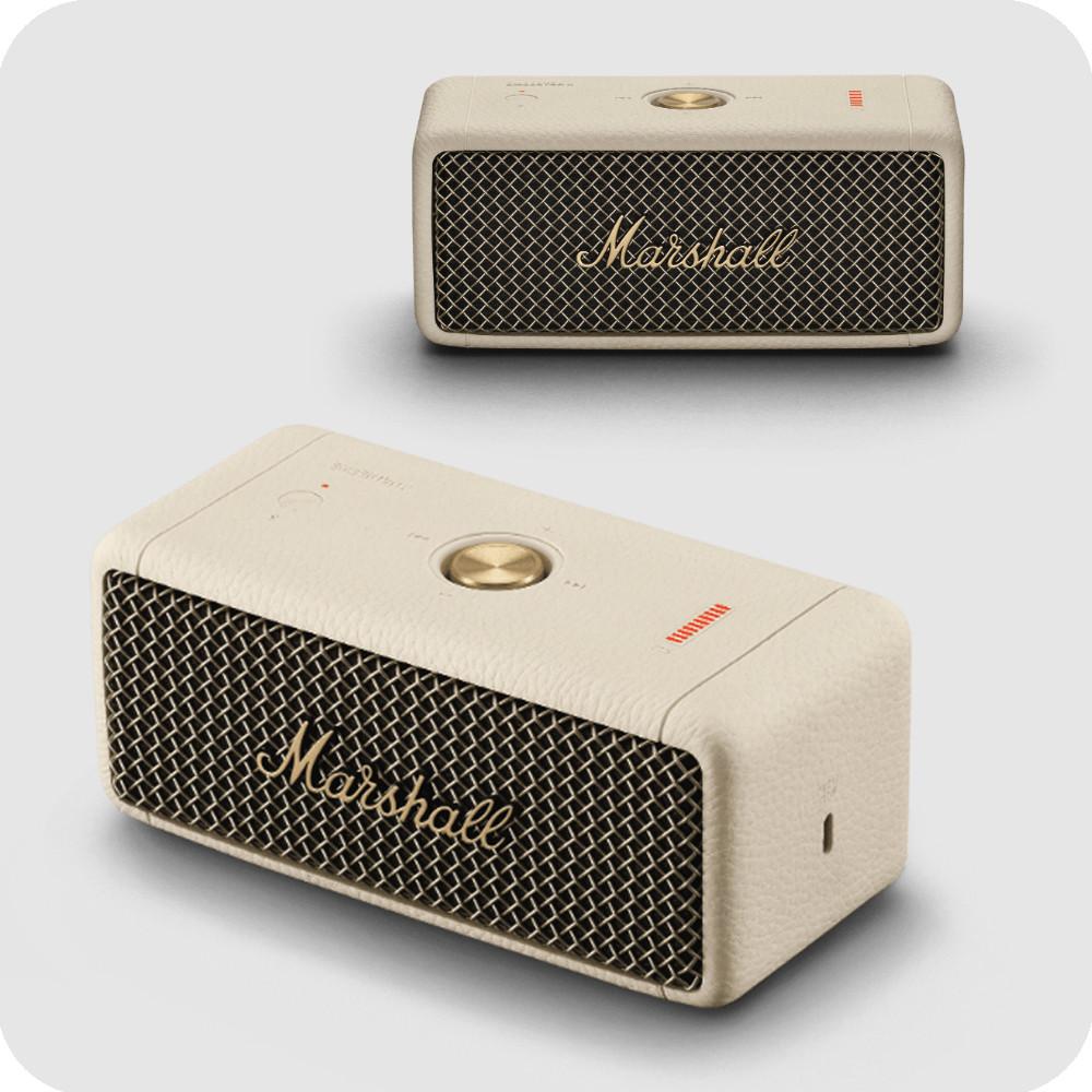 [3-5일배송] 마샬 엠버튼2 크림 블루투스 스피커 미국/유럽현지 발송 정품 관부가세포함