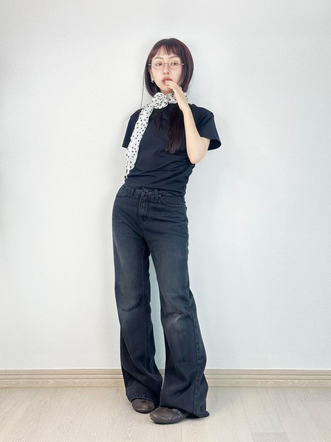 유리틀라스칼 네지 부츠컷 팬츠