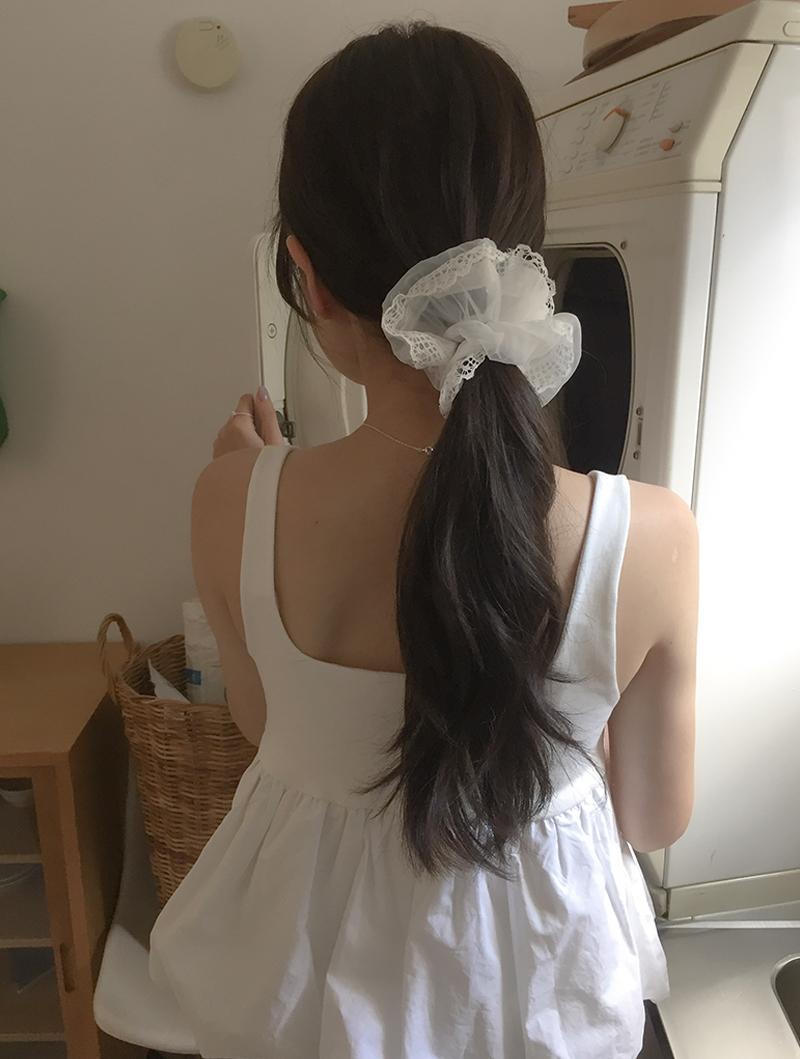 organza lace scrunchy