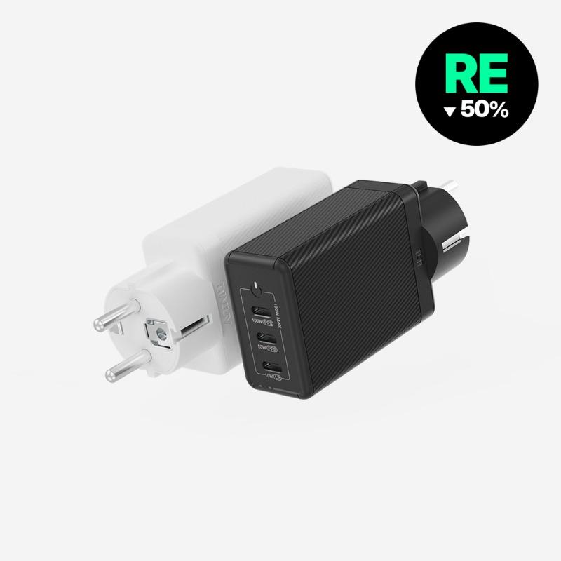 [리퍼] USB PD 100W PPS GaN 접지 멀티 초고속 충전기 GS710