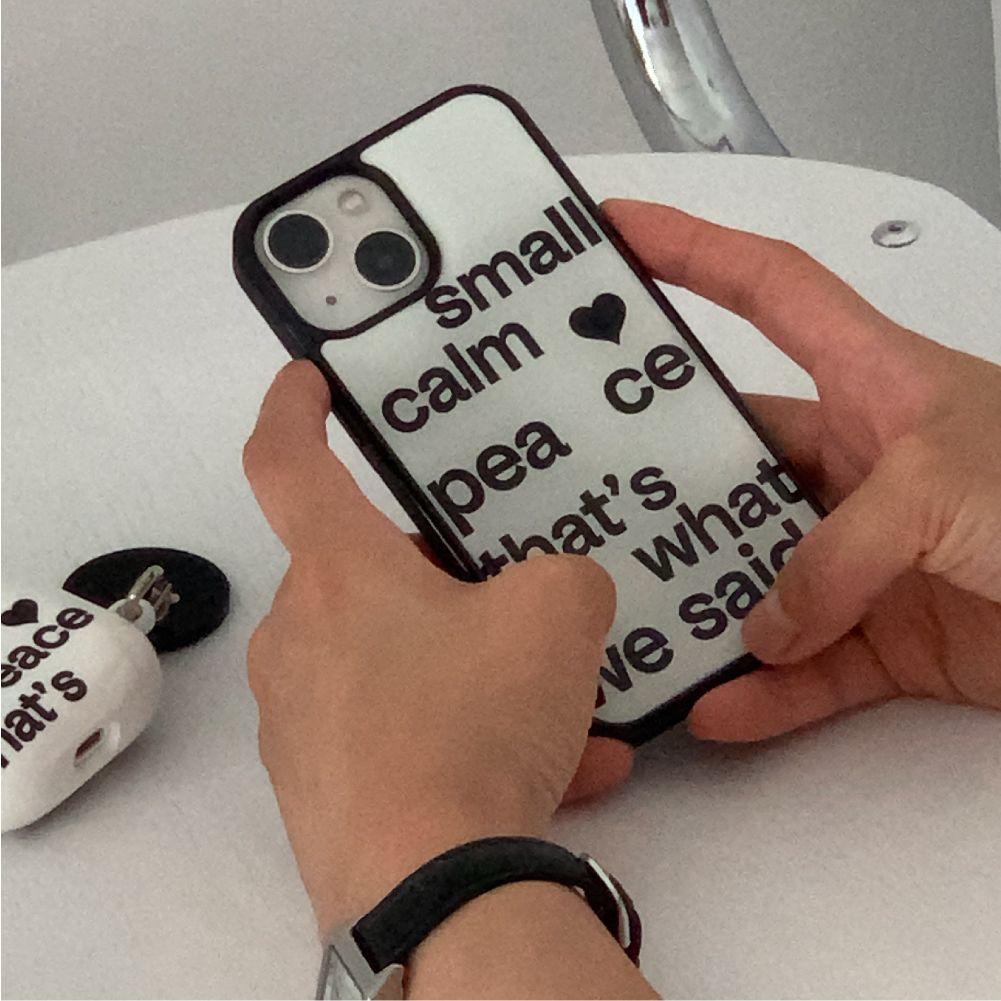 [아이폰16출시][+맥세이프]small heart epoxy case_cool white