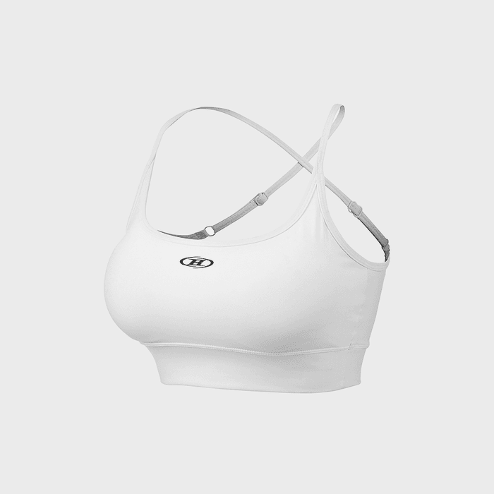 W CROSS BACK BRA TOP [WHITE]
