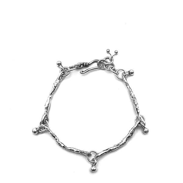 (made)KAREN HILL TRIBE silver Irregular bar Beads Bracelet