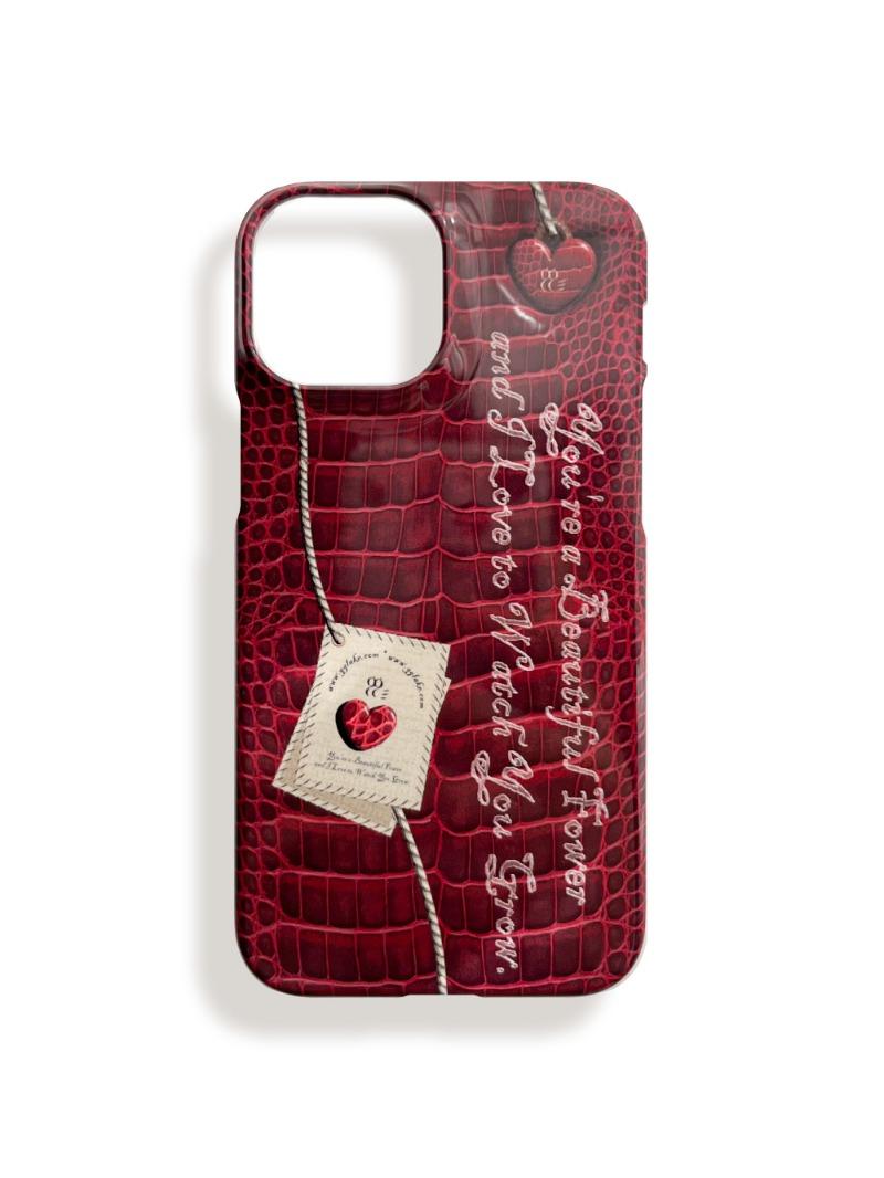 Leather Factory_red *HARD CASE
