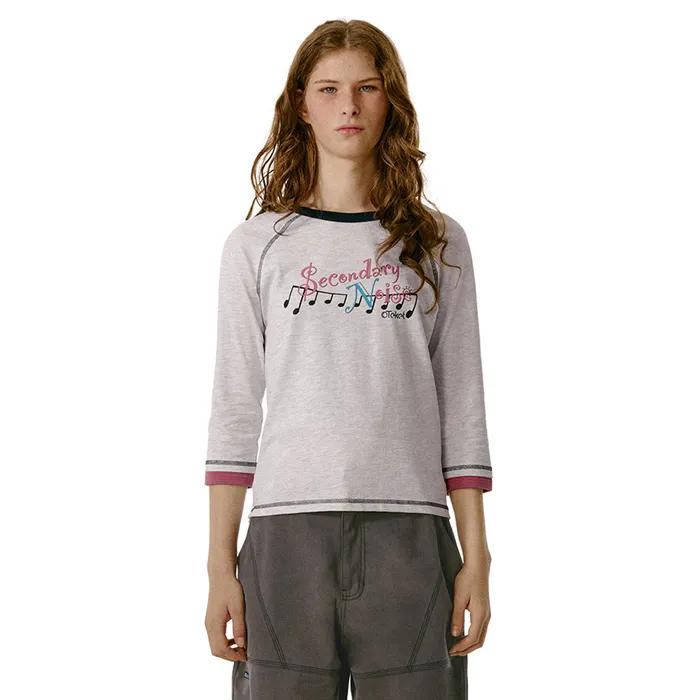 Flow Note L/S Tee Melange Gray