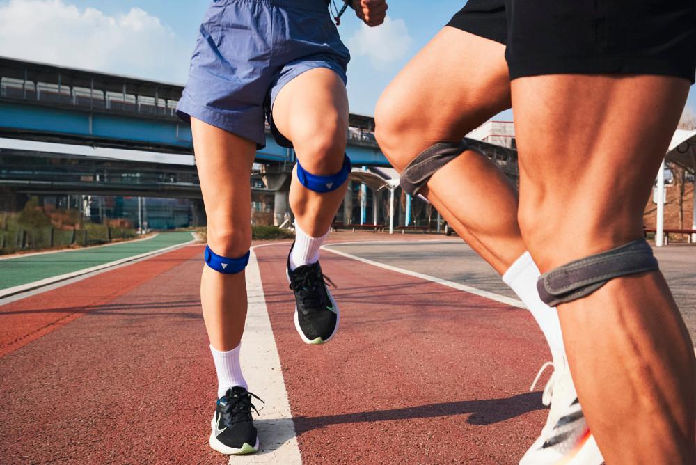 그리핏 한줄 얇은 무릎보호대 러닝 무릎 슬개골 연골 관절 등산 마라톤 헬스 테니스