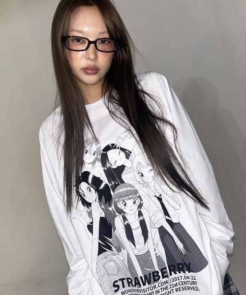 Strawberry EP2 Raglan LS-T [White]