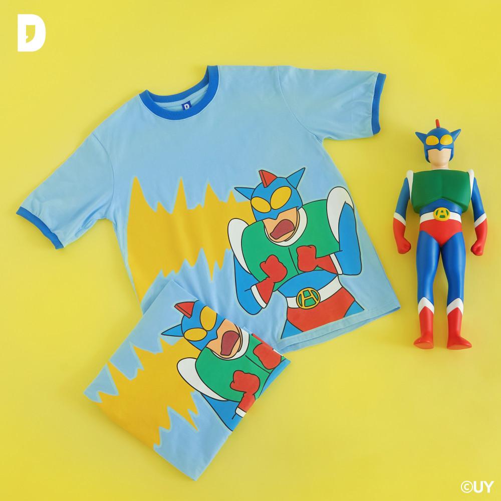 댄꼼마 짱구 액션빔! 액션가면 야광 반팔티셔츠 (남녀공용)