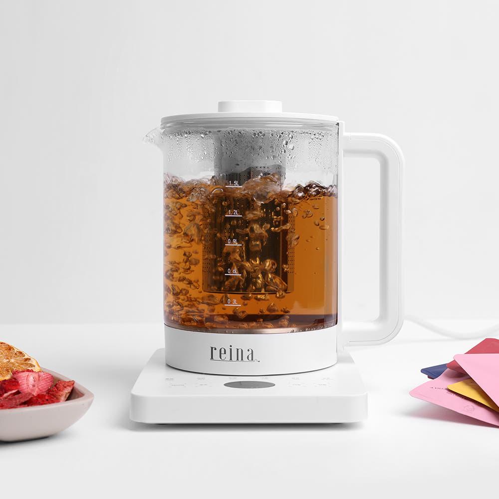 레이나 전기 포트 유리 티포트 RP-T1805 분유포트 보온 1.5L 티팟