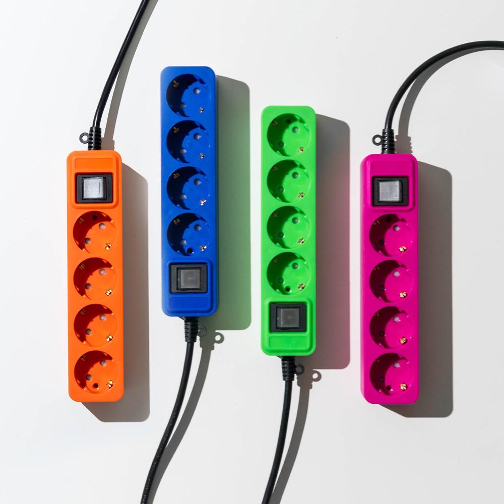 바나코 미드센츄리 컬러 멀티탭 플러그 4C - 2M