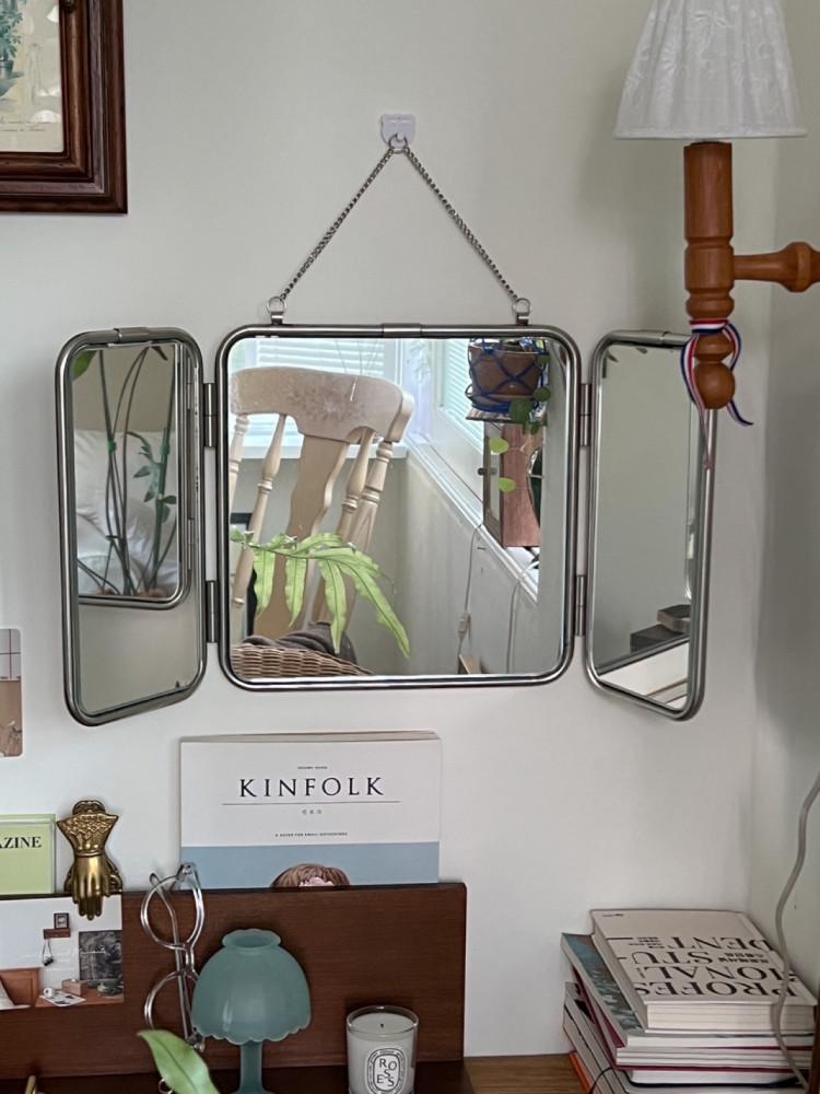 빈티지 삼면경 거울