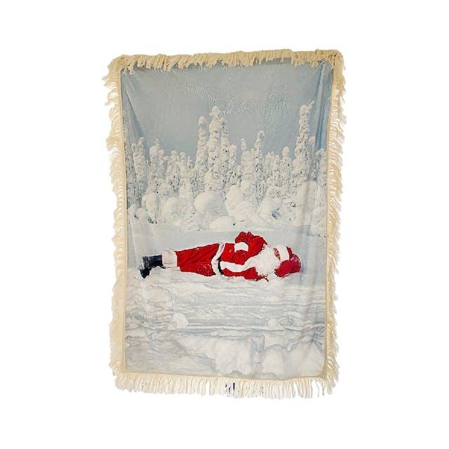 Sleeping Santa Blanket - Vertical