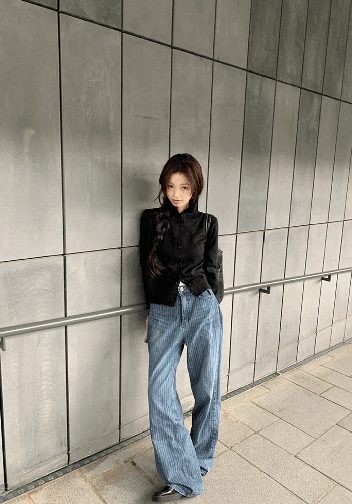 레일라인 스트라이프 팬츠 - pt