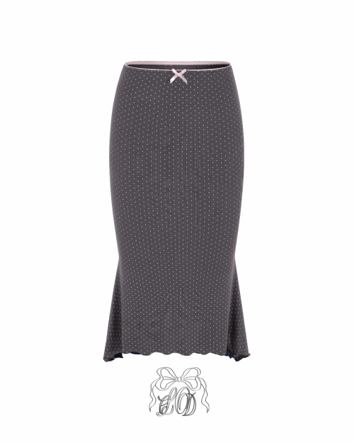 [♡MADE♡/당일출고] nicole dot lace midi sk
