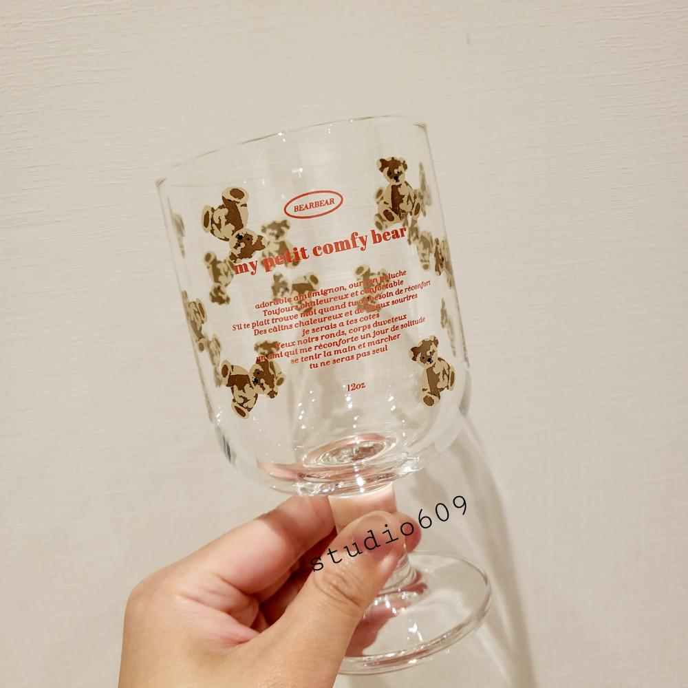 빈티지 베어 고블렛잔 디저트볼 곰돌이컵 와인잔 집들이선물 컵선물 집꾸미기 스튜디오609