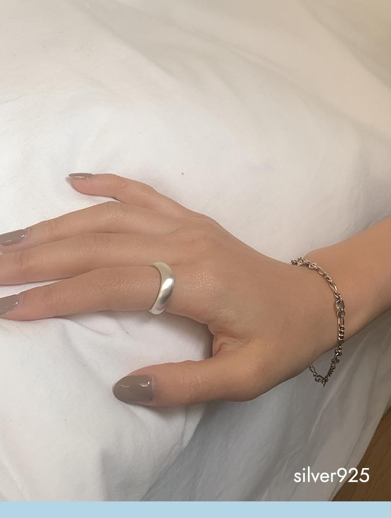 matt wave ring (silver925)
