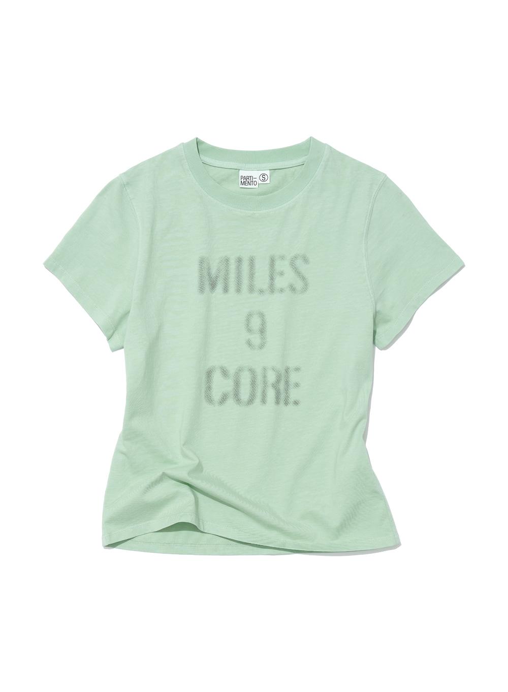 [WOMEN] MILES 9 CORE RELAXED TEE_APPLE MINT