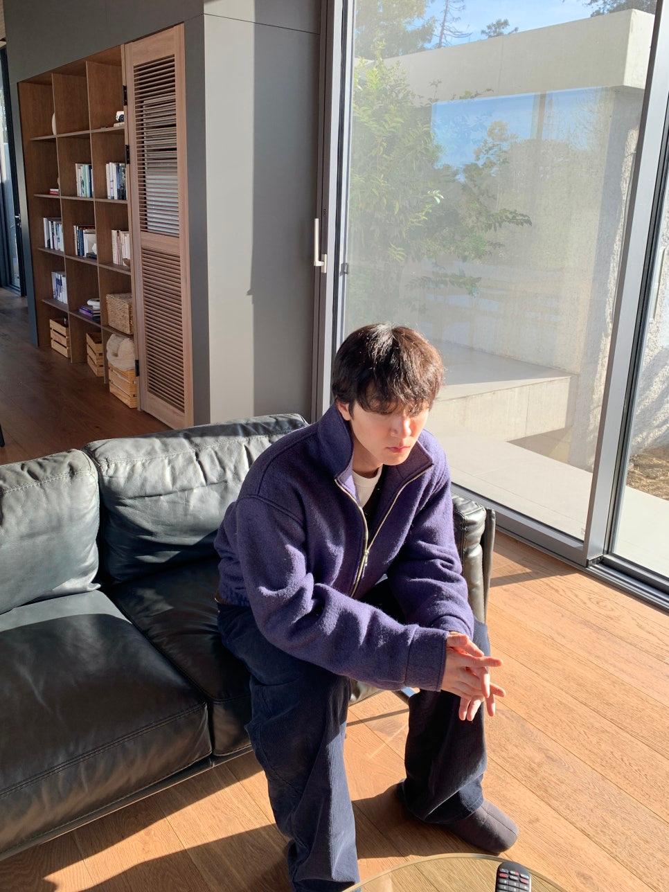 To premium wool blend  blouson jk